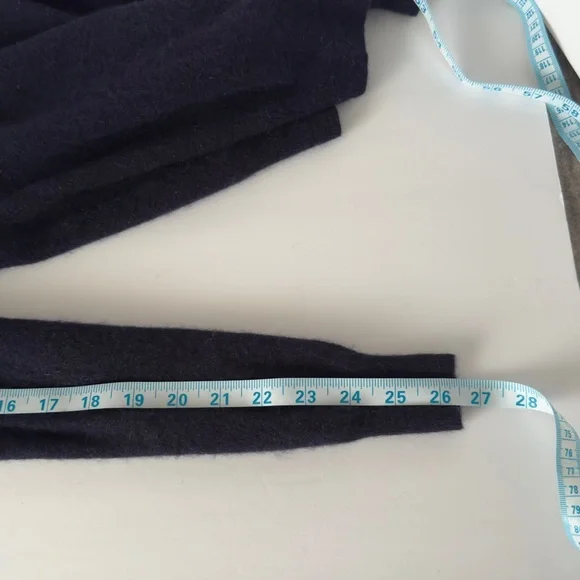 C by Bloomingdale's Women's Blue 100% Cashmere Cardigan Set - Picture 7 of 8